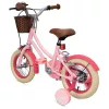 12 colos Verve Summer gyermekkerékpár pótkerekekkel, rózsaszín