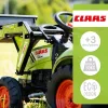 Claas Arion 410 pedálos traktor pótkocsival és XXL kotrógéppel, 2 m hosszú (2070Y)