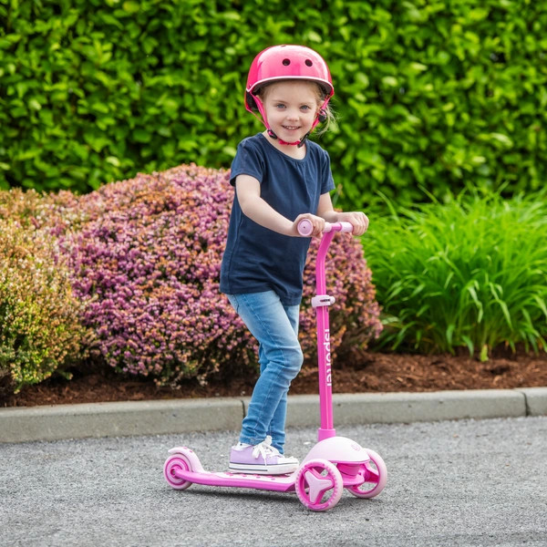 iSporter Mini Roller LED Kerekekkel, Rózsaszín – alternatív kép 2