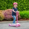 iSporter Mini Roller LED Kerekekkel, Rózsaszín, 3–5 év, Többszínű