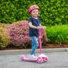 iSporter Mini Roller LED Kerekekkel, Rózsaszín, 3–5 év, Többszínű