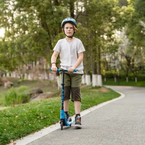 Aero Scooter C1 gyerek roller LED kerekekkel, kék, 3–5 év, Többszínű