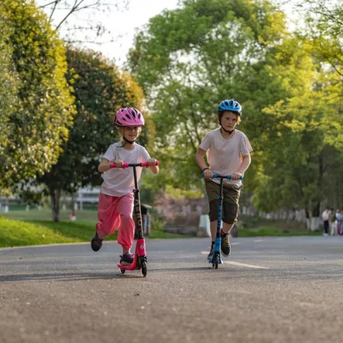 Aero Scooter C1 gyerek roller LED kerekekkel, kék, 3–5 év, Többszínű