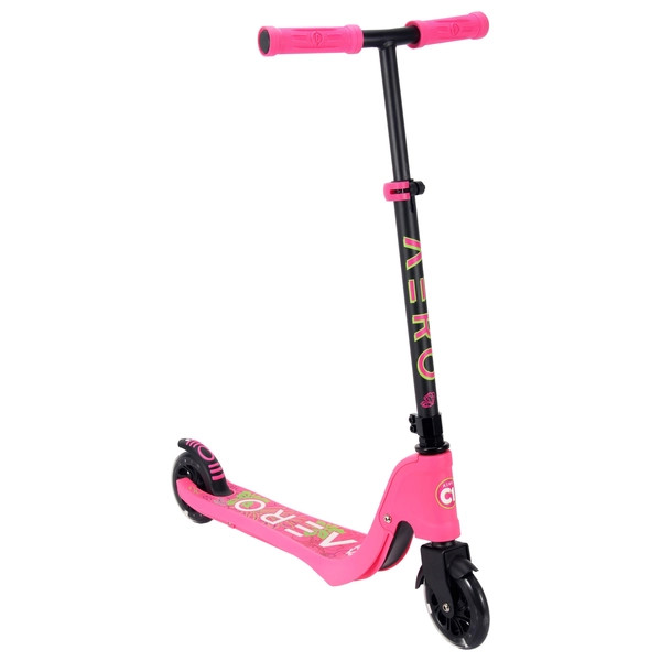 Aero Scooter C1 gyerek roller LED kerekekkel, rózsaszín – alternatív kép 1