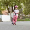 Aero Scooter C1 gyerek roller LED kerekekkel, rózsaszín, 3–5 év, Többszínű