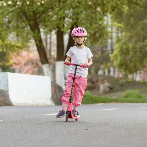 Aero Scooter C1 gyerek roller LED kerekekkel, rózsaszín, 3–5 év, Többszínű
