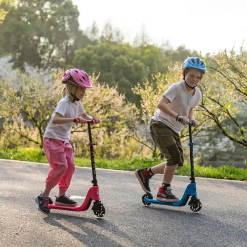 Aero Scooter C1 gyerek roller LED kerekekkel, rózsaszín, 3–5 év, Többszínű