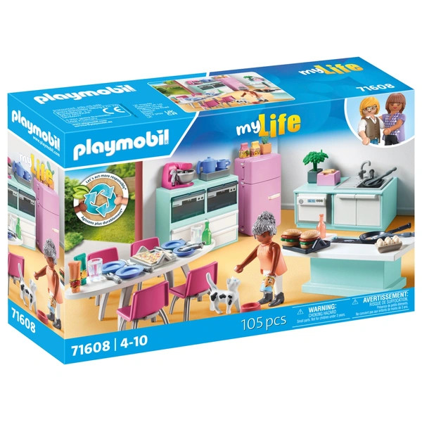 PLAYMOBIL Életem 71608 Konyha étkezővel – alternatív kép 1