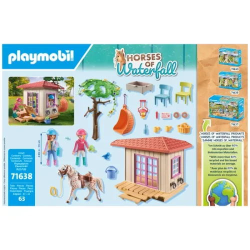 PLAYMOBIL Vízesés lovai 71638 Titkos klubház lórajongóknak, 3–5 év