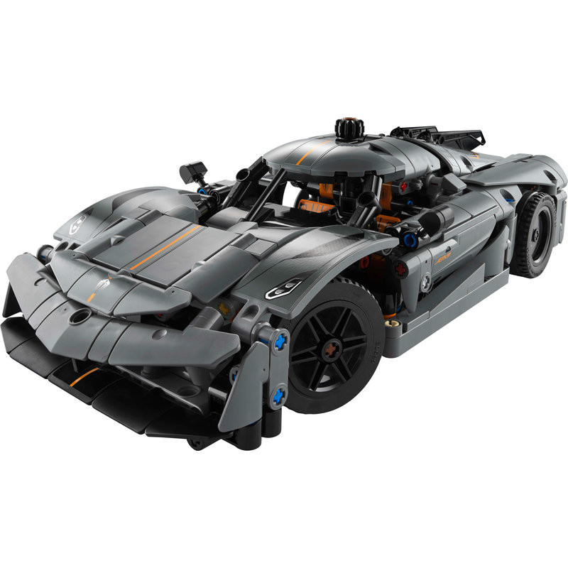 LEGO 42173 Technic Koenigsegg Jesko Absolut szürke hiperautó – alternatív kép 3