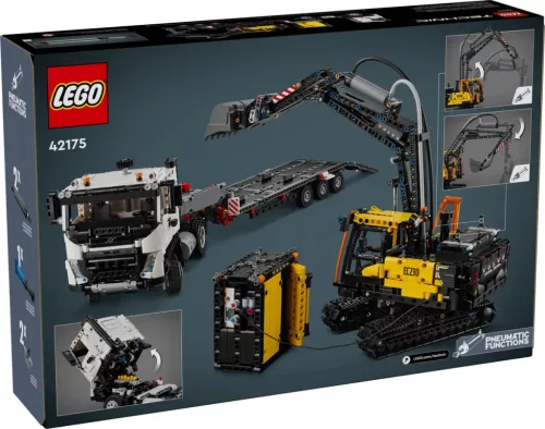 LEGO 42175 Technic Volvo FMX teherautó és EC230 elektromos markoló