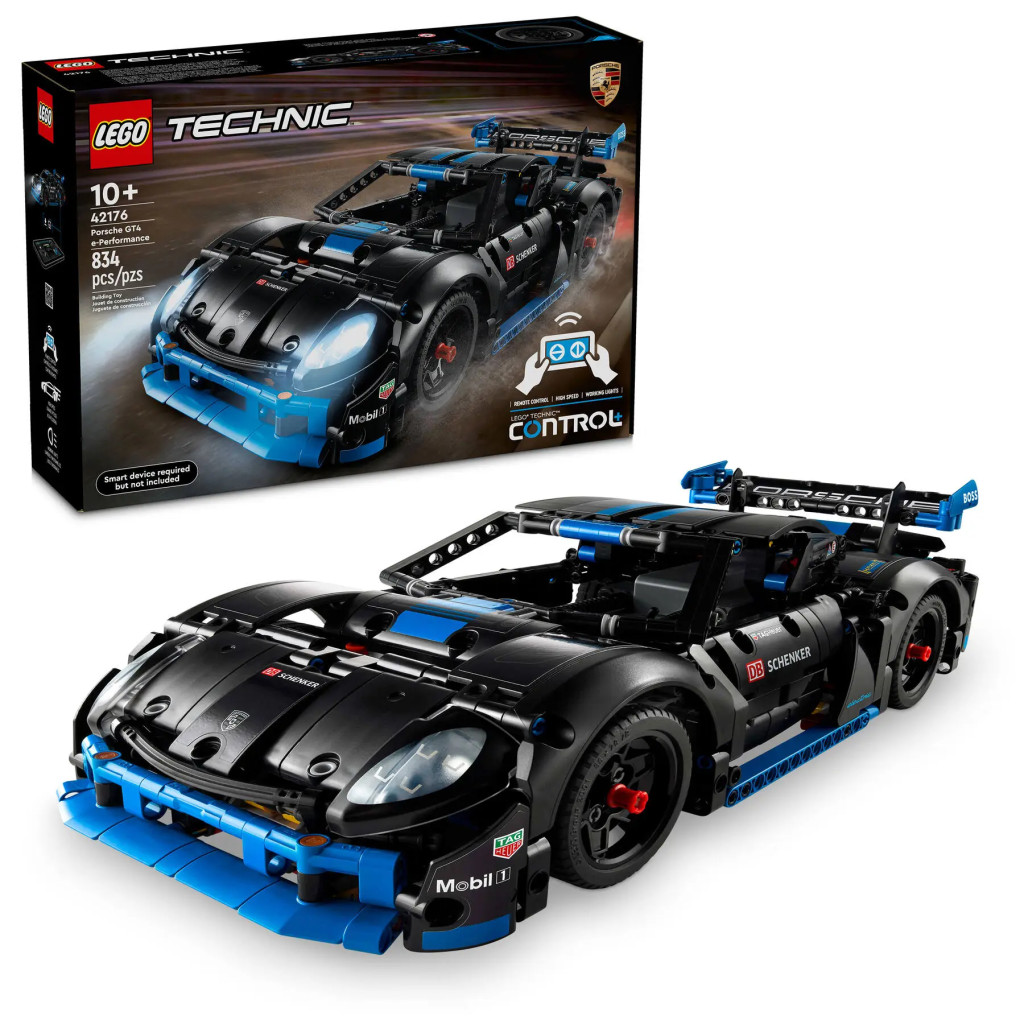 LEGO 42176 Technic Porsche GT4 e-Performance versenyautó – fő nézet