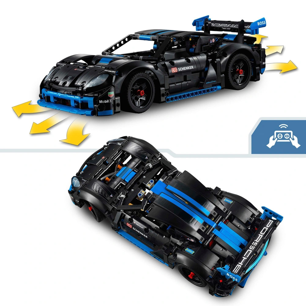 LEGO 42176 Technic Porsche GT4 e-Performance versenyautó – alternatív kép 3