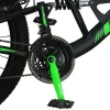 26 colos Verve Stealth Full Suspension Mountainbike, fekete/zöld