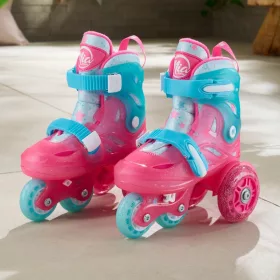 Mia LED edzőgörkorcsolya, 27-30-as méret, pink