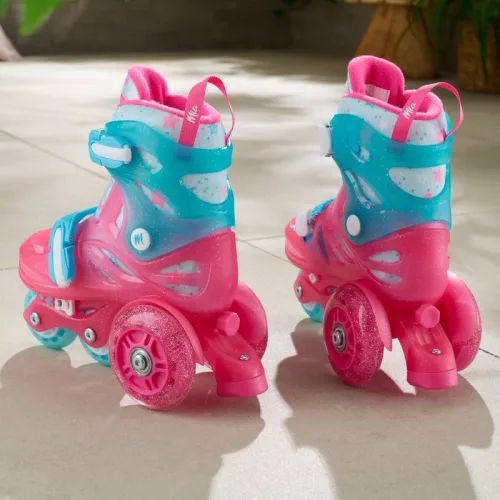 Mia LED edzőgörkorcsolya, 27-30-as méret, pink