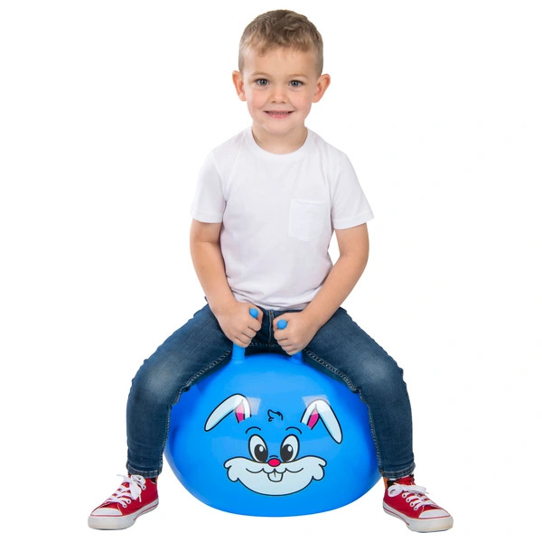 Ugráló labda, nyúl, kék, 45 cm – alternatív kép 2