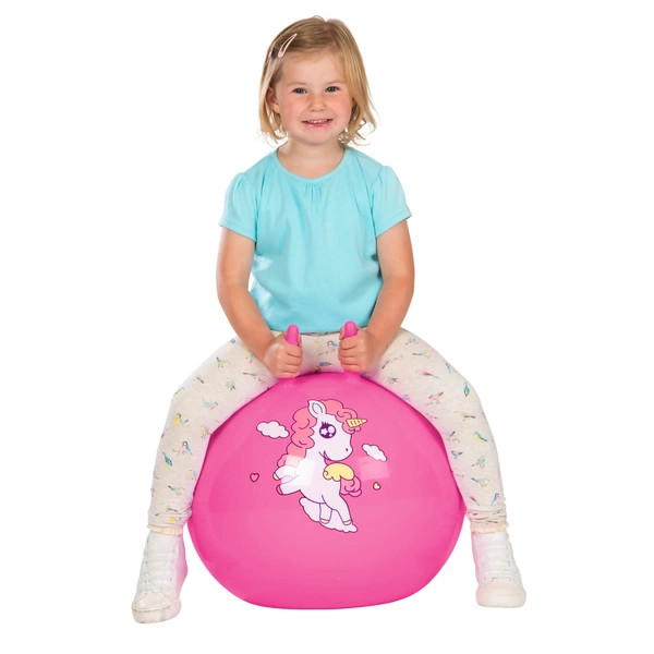 Ugráló labda unikornis rózsaszín 45 cm – alternatív kép 1