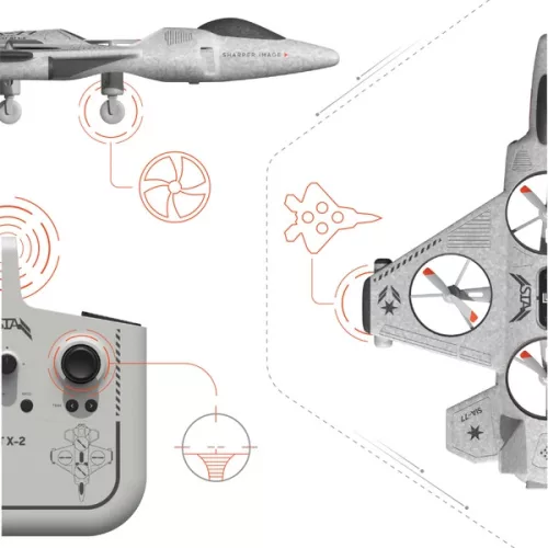 Élesebb képű távirányítású kaszkadőr drón Thunderbolt Jet X-2, Többszínű