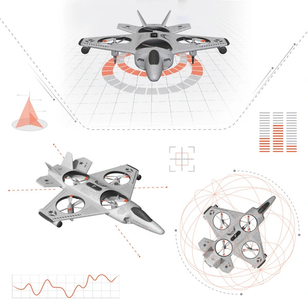 Élesebb képű távirányítású kaszkadőr drón Thunderbolt Jet X-2 – alternatív kép 3