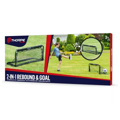 Thorpe Sports 2 az 1-ben focilabda lepattanó kapu, Többszínű