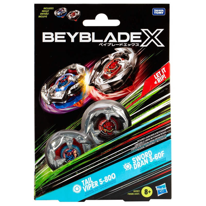 Takara Tomy Beyblade X pörgettyű, 2 darabos szett (többféle), alternatív kép 2