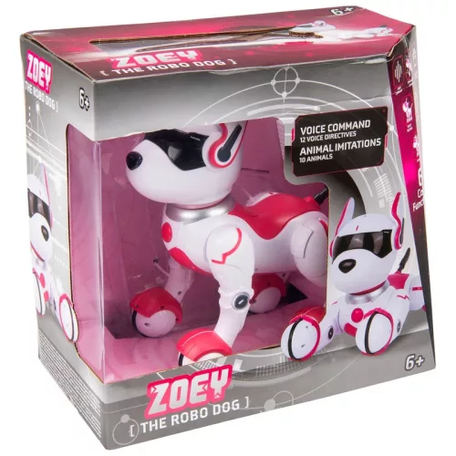 Zoey, a robotkutya – távirányítós robotjáték fénnyel és hanggal, rózsaszín