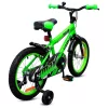16 colos Verve Max gyermekkerékpár pótkerekekkel, zöld
