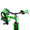 16 colos Verve Max gyermekkerékpár pótkerekekkel, zöld