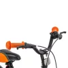 14 colos Verve Max gyermekkerékpár pótkerekekkel, fekete/narancssárga