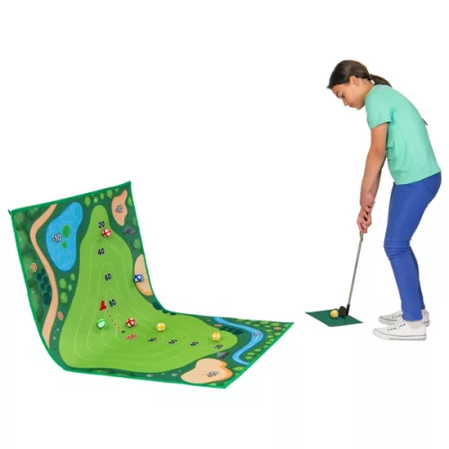 Tépőzáras golfkészlet, 3–5 év, Többszínű