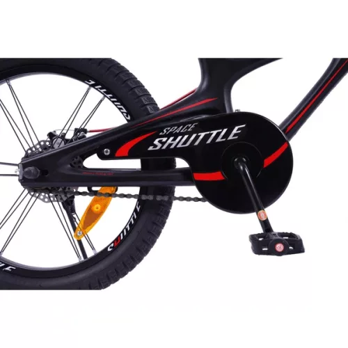 18 colos gyerekbicikli Space Shuttle fekete/piros