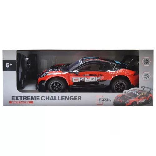 Távirányítós autó Extreme Challenger drift funkcióval 1:8 fekete/narancssárga, 3–5 év, Többszínű