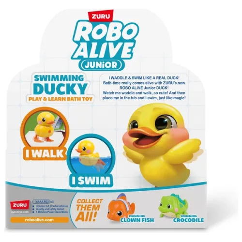 Robo Alive Junior Gumikacsa, 3–5 év, Többszínű
