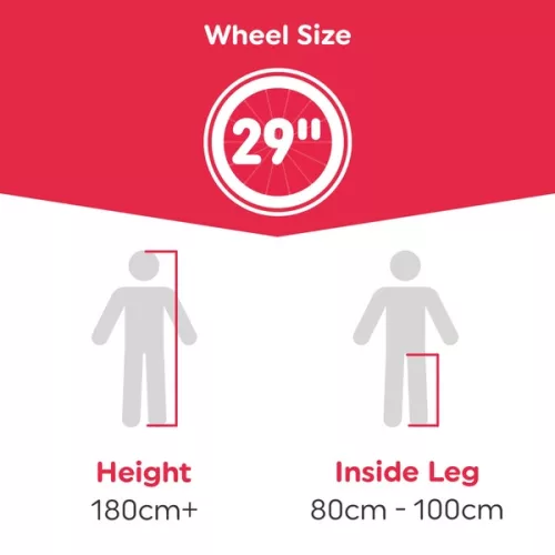 29 colos Element mountain bike, fekete/piros