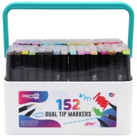   Crafty Co. Dual Tip alkoholos alapú profi filctoll készlet, 152 db