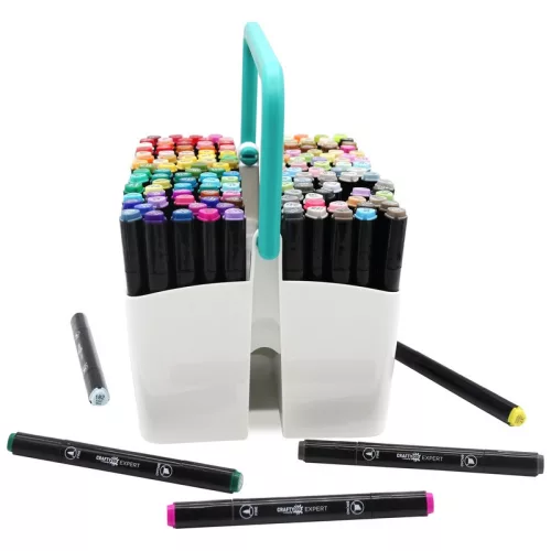 Crafty Co. Dual Tip alkoholos alapú profi filctoll készlet, 152 db