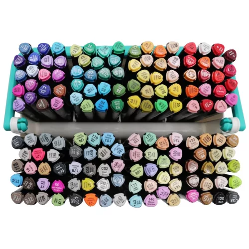 Crafty Co. Dual Tip alkoholos alapú profi filctoll készlet, 152 db