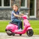 Gyerek Vespa 7,2 V-os lítium akkumulátorral és pótkerekekkel, rózsaszín, 3–5 év, Többszínű