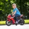 Honda CBR gyermekmotor 7,2 V-os lítium akkumulátorral és segédkerekekkel, piros, 3–5 év, Többszínű