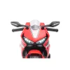 Honda CBR gyermekmotor 7,2 V-os lítium akkumulátorral és segédkerekekkel, piros