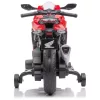 Honda CBR gyermekmotor 7,2 V-os lítium akkumulátorral és segédkerekekkel, piros