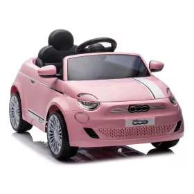   TURBO CHALLENGE FIAT 500e Elektromos Gyerekautó 7,2 V-os Lítium Akkumulátorral, Rózsaszín