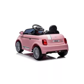   TURBO CHALLENGE FIAT 500e Elektromos Gyerekautó 7,2 V-os Lítium Akkumulátorral, Rózsaszín