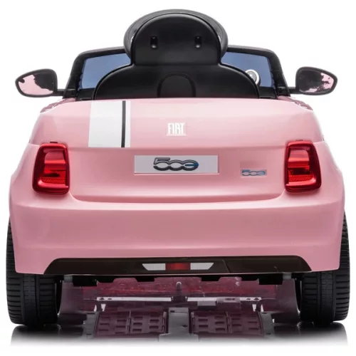 TURBO CHALLENGE FIAT 500e Elektromos Gyerekautó 7,2 V-os Lítium Akkumulátorral, Rózsaszín
