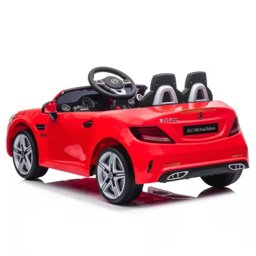 Mercedes SLC 300 elektromos gyerekautó 7,2 V-os lítium akkumulátorral és távirányítóval, piros