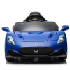 Maserati elektromos autó gyerekeknek 10,8 V-os lítium akkumulátorral, távirányítóval és hanggal, kék