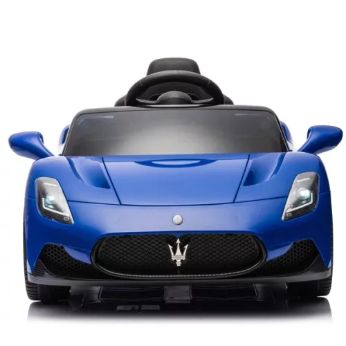 Maserati elektromos autó gyerekeknek 10,8 V-os lítium akkumulátorral, távirányítóval és hanggal, kék