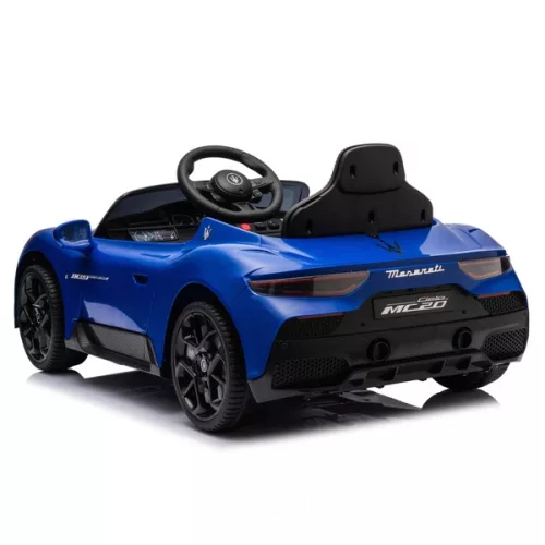 Maserati elektromos autó gyerekeknek 10,8 V-os lítium akkumulátorral, távirányítóval és hanggal, kék