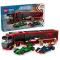 LEGO 60445 City F1 transzporter RB20 és AMR24 F1 versenyautókkal, 6–8 év, Többszínű